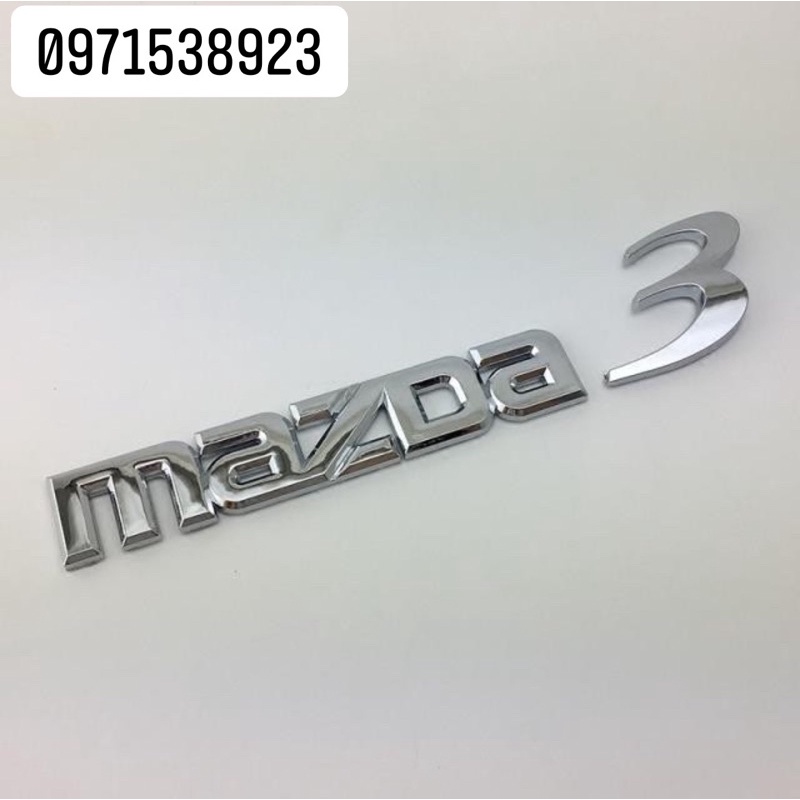 Logo MAZDA 323, 2, 3, 6 dán thân xe hàng cao cấp