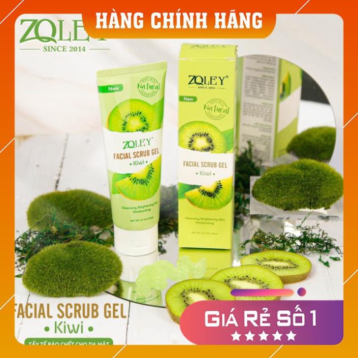 Tẩy Tế Bào Chết ❤️FREESHIP❤️ Tẩy Tế Bào Chết Da Mặt ZoLey Kiwi 80ml Chính Hãng