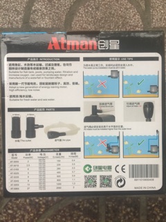 Máy bơm ATMAN tiết kiệm điện