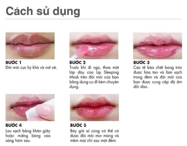 Mặt nạ ngủ môi lip sleeping mask mini 3g