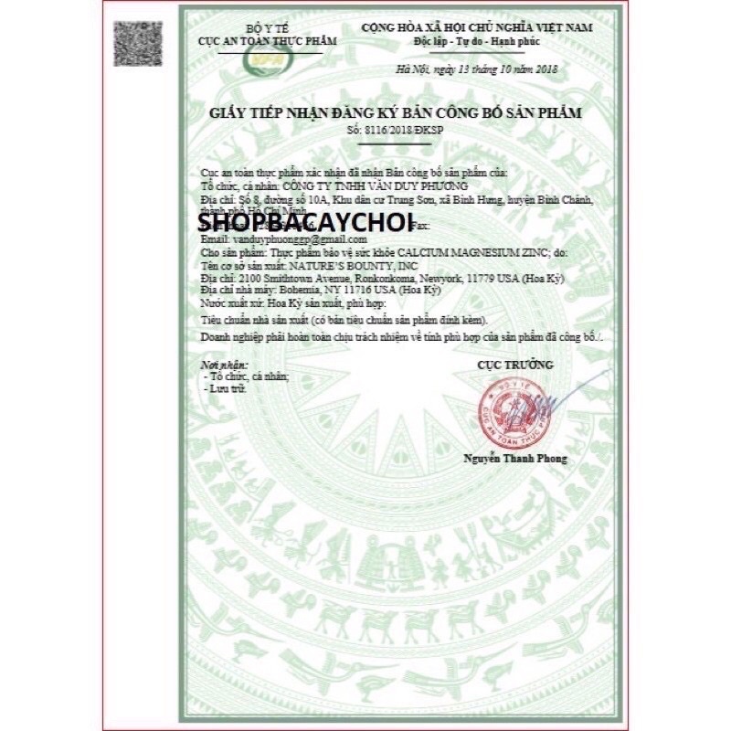 Viên Uống Kirkland Calcium Citrate Magnesium &amp; ZinC – 500v – Mỹ
