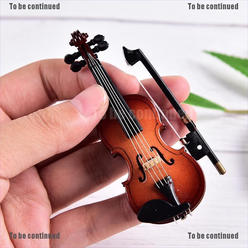 Đàn Violin Mini Bằng Gỗ Màu Trắng Kèm Hộp Đựng