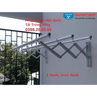 Giàn phơi gắn tường nhôm