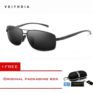 VEITHDIA Brand Polarized Men's Sunglasses Aluminum Frame Driving Goggle Glasses Design Goggle Eyewear Accessories shades