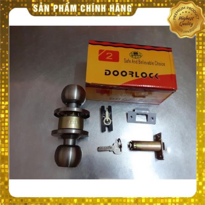 [Siêu rẻ]Khoá tay nắm tròn inox Z