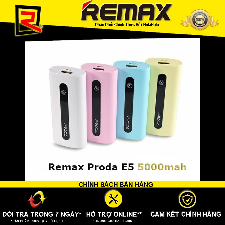 Pin Dự Phòng Remax Proda E5 5000mah