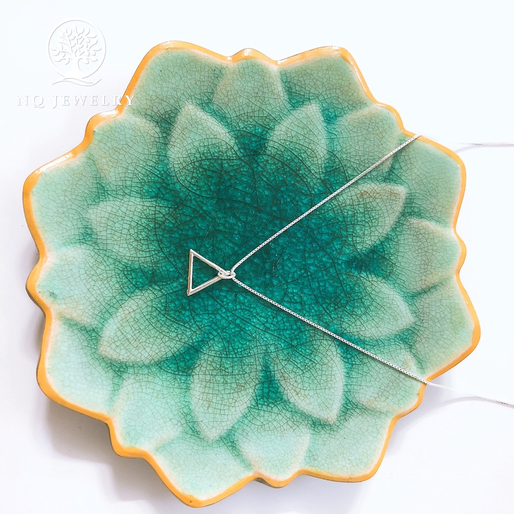 Dây chuyền bạc mặt tam giác - NQ Jewelry