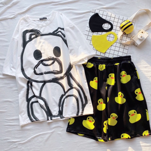 ‼️GIẢM NGAY 15% ‼️ Combo Set 2 Quần Cartoon Vịt Đen
