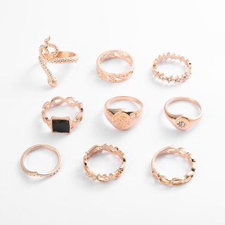 Women Bohemian Style Ring 9Pcs/Set