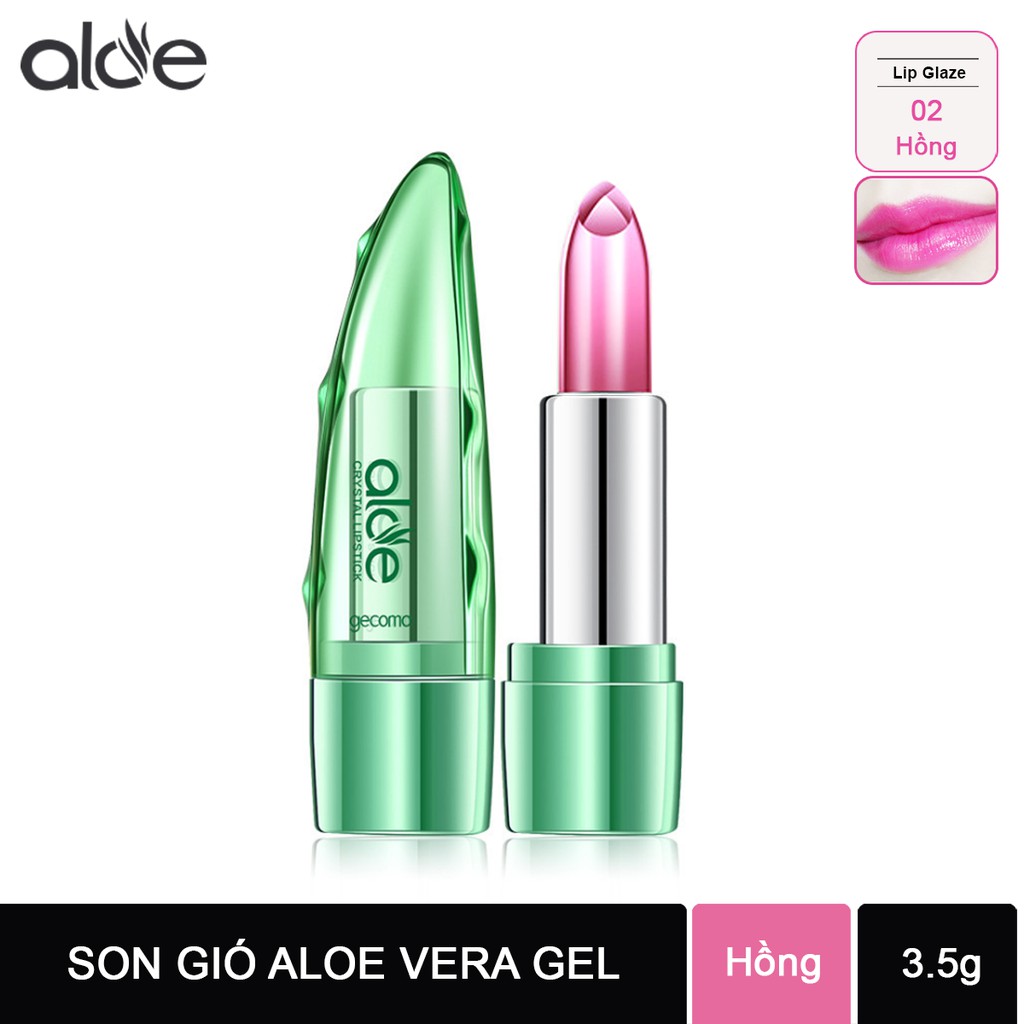 Combo 2 Thỏi Son Gió AloE Cao Cấp + ( quà tặng bút chì kẻ mày)