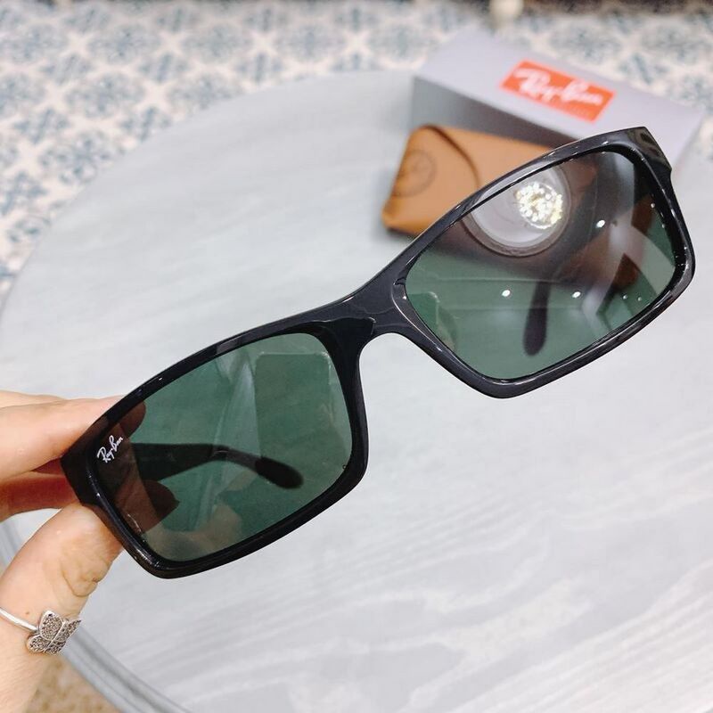 Kính Mát Rayban RB4151 601 mắt vuông đen viền nhựa đen (59-17-140)
