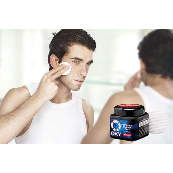 Miếng Làm Sạch Da Ngăn Ngừa Mụn Cho Nam OXY Perfect Clear Pad