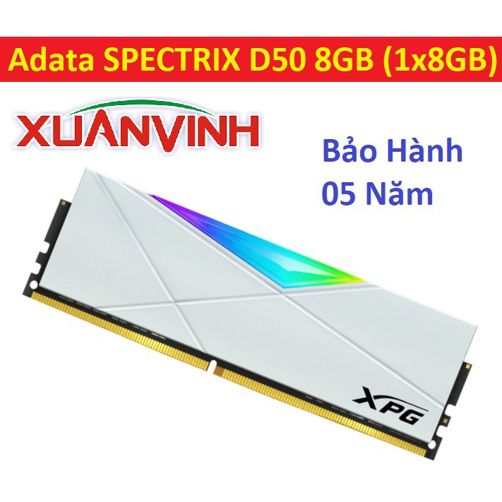 RAM ADATA XPG SPECTRIX D50 RGB 8GB 3200MHZ New Chính Hãng BH 5 năm 20