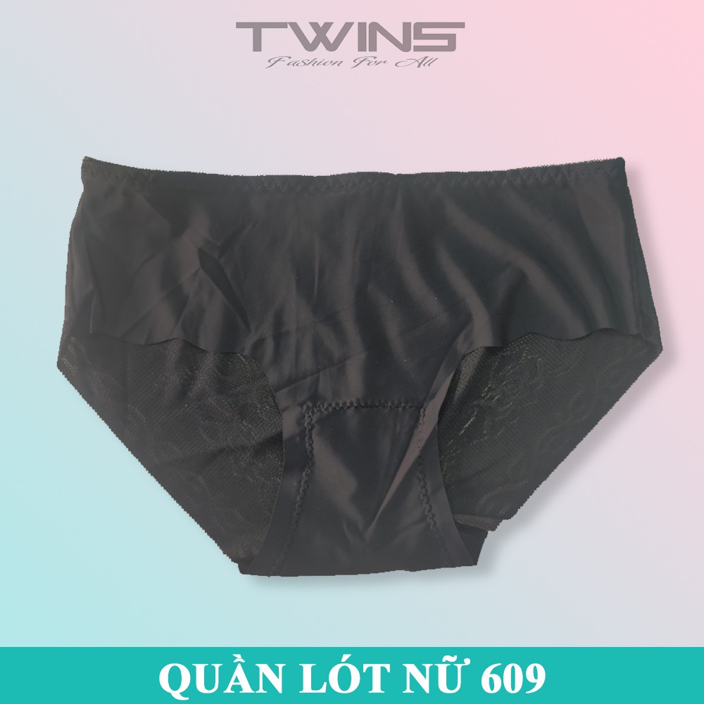 Quần lót nữ thun lạnh trơn cao cấp Thịnh Phát 609 lưng nhỏ chất mềm mịn thoáng mát không lộ đường may size dưới 60kg