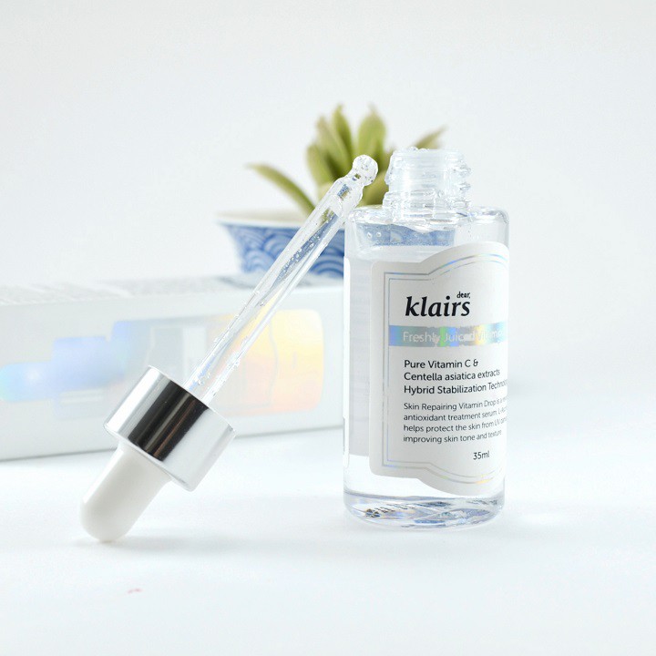 Serum Klairs Freshly Juiced Vitamin Drop 35ml dưỡng sáng da mờ thâm