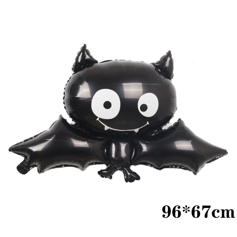 Bong Bóng Lá Nhôm Hình Nhện Trang Trí Halloween