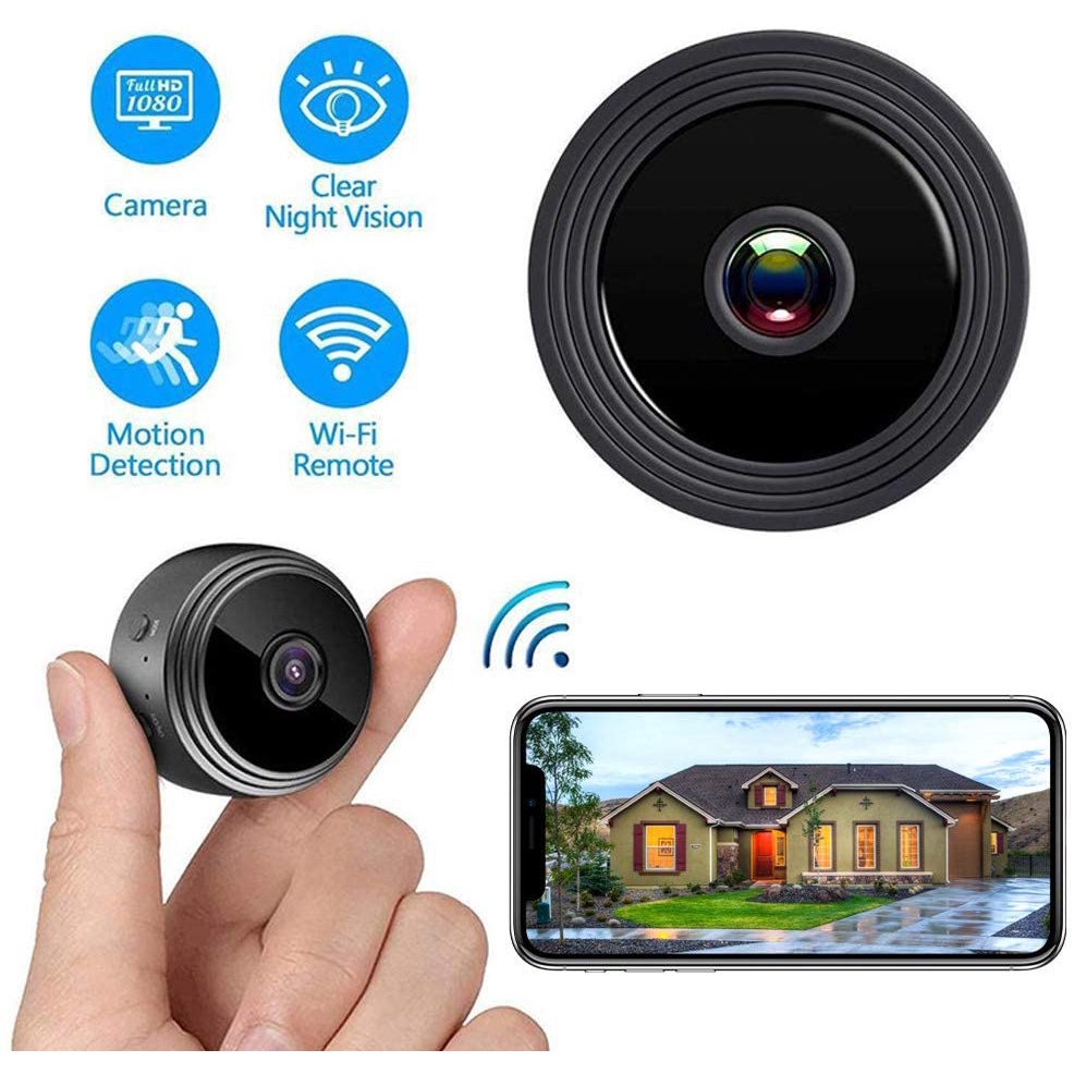 Máy Quay An Ninh 1080P HD A9 Kết Nối WiFi Có Tầm Nhìn Đêm