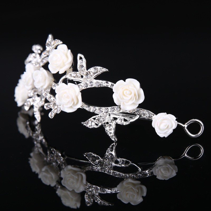 Trâm Cài Tóc Hình Hoa Bằng Hợp Kim Thời Trang Cho Cô Dâu