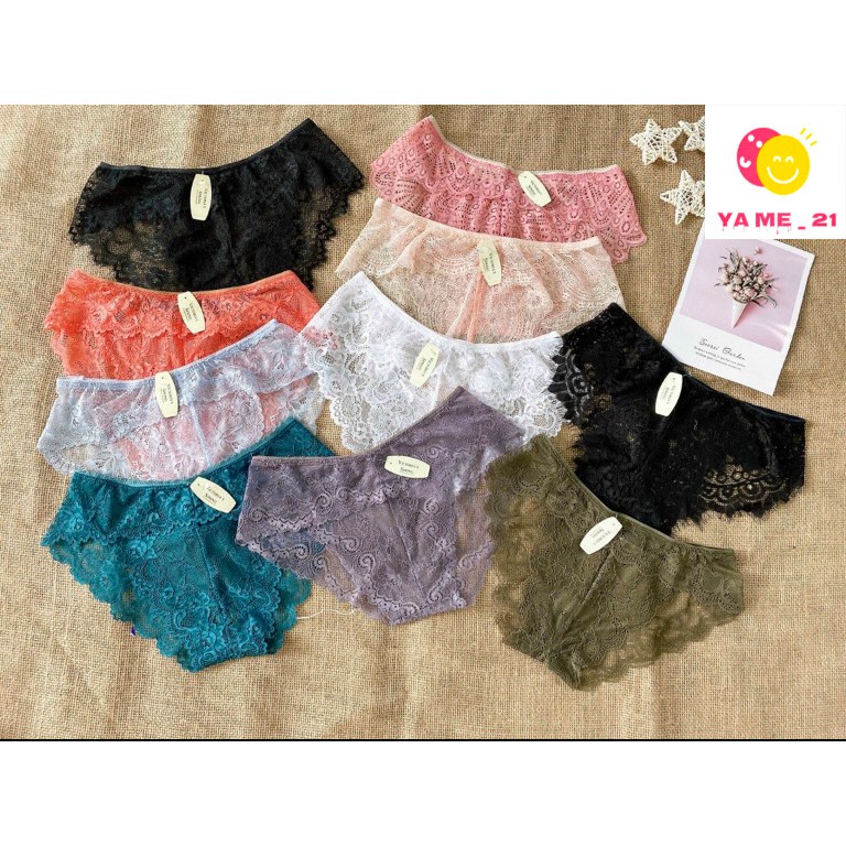 Quần lót nữ phối ren sexy gợi cảm cao cấp 🔥 Quần chip ren nữ mềm mại siêu xinh | BigBuy360 - bigbuy360.vn