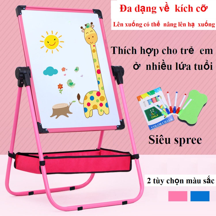 Đồchơi bảng Vẽ Trẻ Em Bảng Viết Từ Tính Hai Mặt Loại Giá Đỡ Bảng Đen Nhỏ Có Thể Nâng Lên Và Gập Lại Bảng Vẽ Viết Chữ Cho