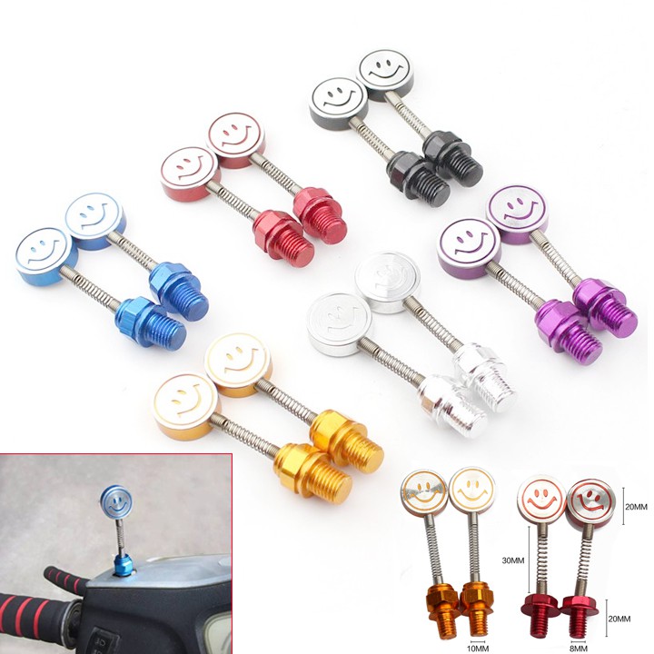 Ốc trang trí xe máy lò xo mặt cười