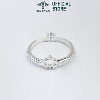 Nhẫn bạc nữ Tlee, Nhẫn vương miện mini xinh xắn- TleeSilver