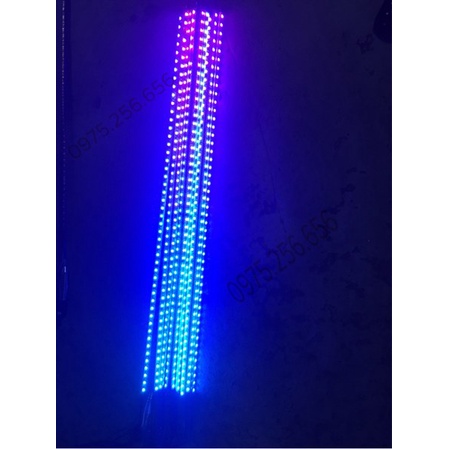 ăng ten 7 màu dài 1m 12v kiểu mới ăng ten trang trí xe