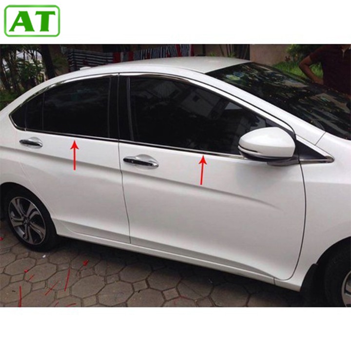 Nẹp Chân Kính Inox Xe Honda City 2015-2020