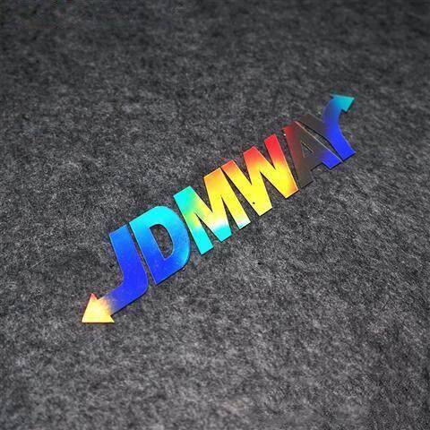 1 Cái JDM Tia Laze Nhãn Dán MIDNIGHT Mũ Bảo Hiểm Xe Máy Không Thấm Nước Trang Trí đề Can Xe Máy / ô Tô