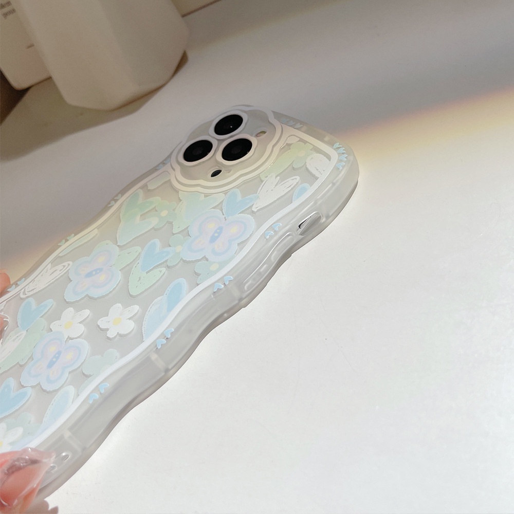 Ốp lưng iphone Ốp Điện Thoại Họa Tiết Gợn Sóng Kèm Dây Đeo Dành Cho iphone13promax/12/Xs/11/7/8/Plus/Mini/ProMax Dinuo case