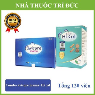 Combo Avisure Mama và Avisure Hi-cal - Bổ sung DHA, EPA, Canxi, Vitamin và khoáng chất cần thiết cho phụ nữ mang thai