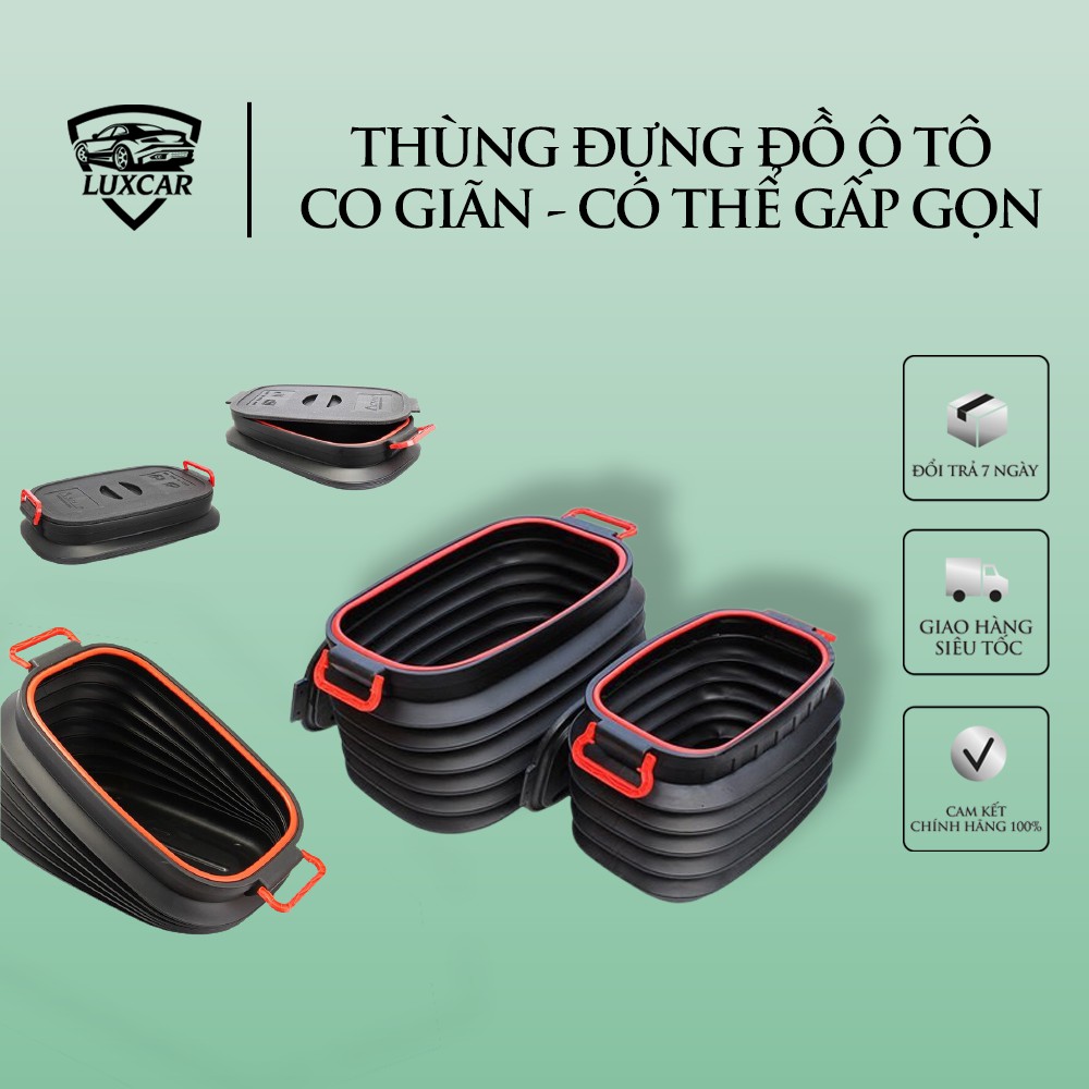 Thùng đựng đồ ô tô co dãn đa năng LUXCAR dung tích 40L