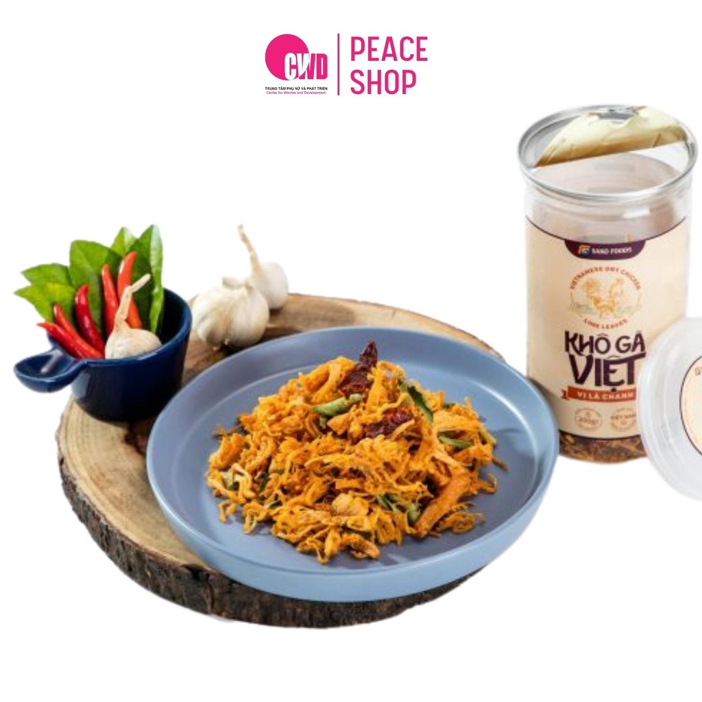 Khô gà lá chanh Sako Food ăn vặt đặc sản việt phân phối bởi Peace Shop