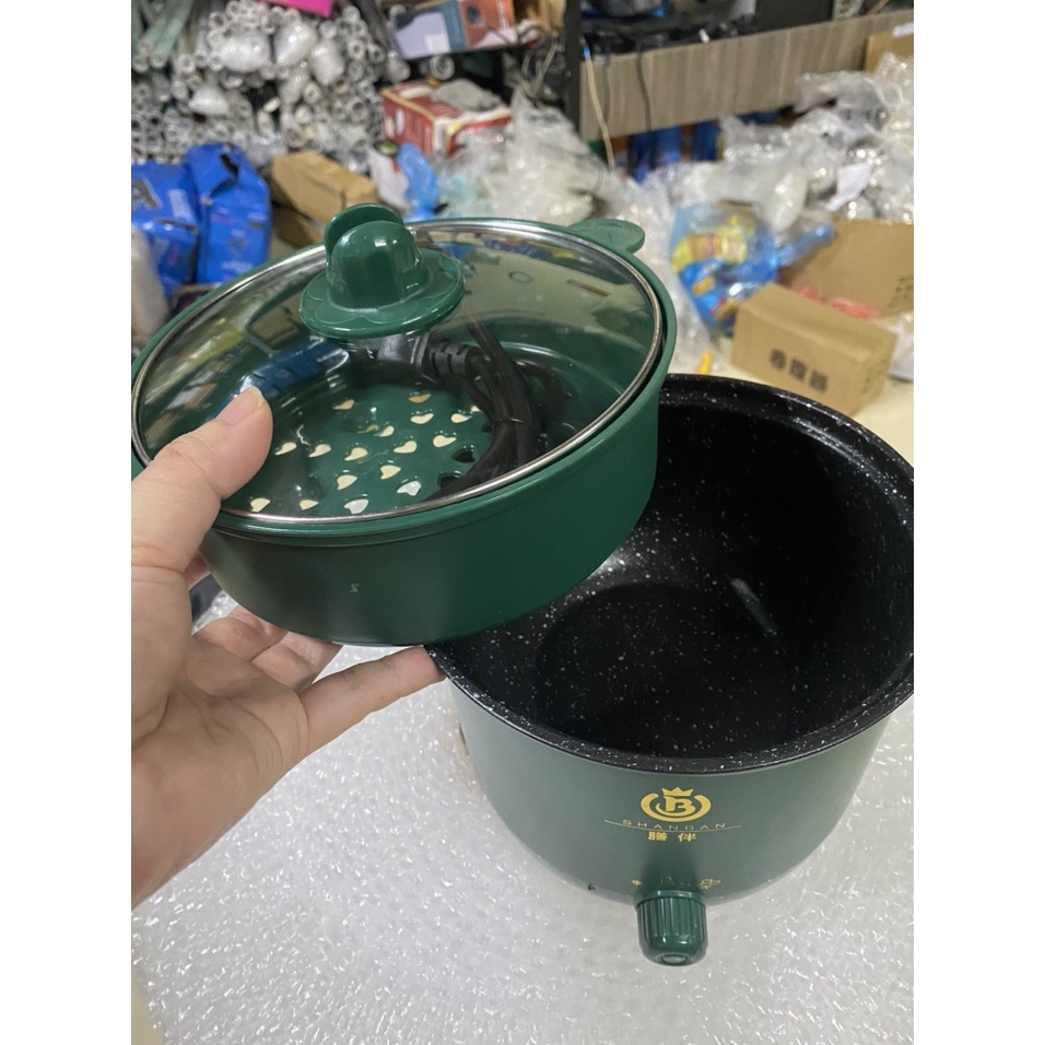 Nồi điện đa năng kèm khay hấp