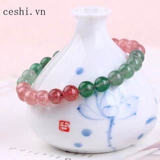Natural strawberry crystal bracelet