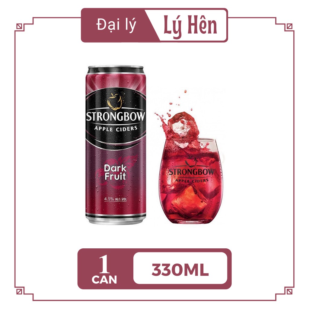 Lon Lẻ Nước Táo Lên Men Strongbow Nhiều Vị 330ml/Lon