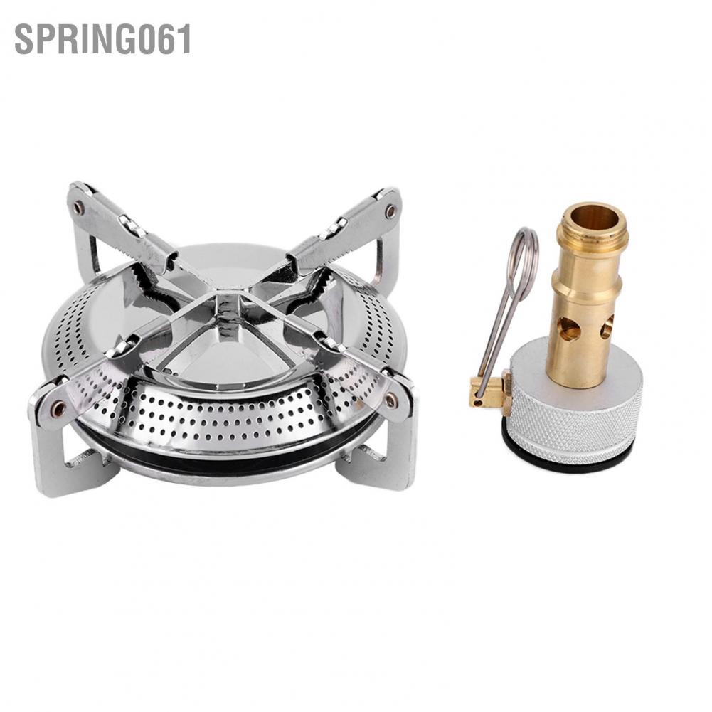 Spring061 Bếp cắm trại mini di động Gấp gas ngoài trời Lò nướng dã ngoại đốt