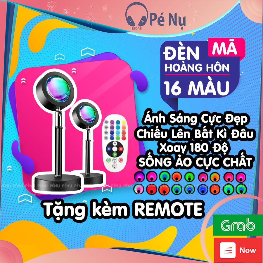 Đèn Trợ Sáng LiveSteam Tiktok 16 Màu Kèm Remote Quay Phim, Chụp Ảnh, Cầu Vồng, Hoàng Hôn, Rainbows, Mặt Trời, RainBow