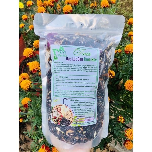 Trà Gạo Lứt Đen Rang Tay