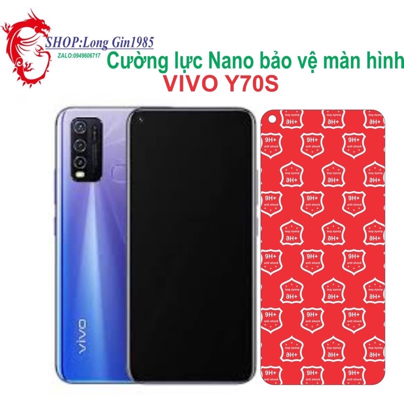 Vivo V70s Cường lực Nano chống va đập chống trầy xước tốt
