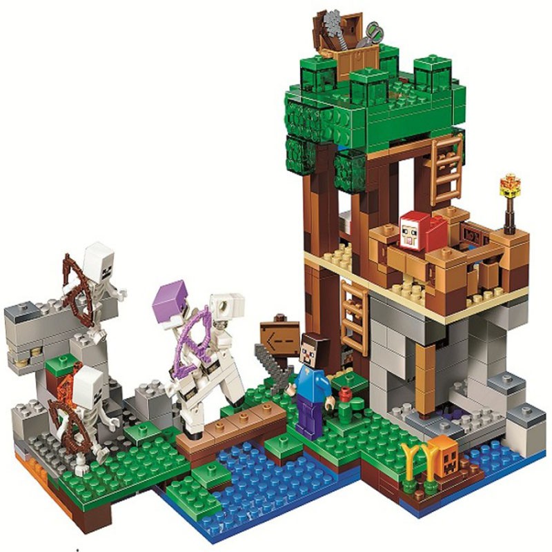 ARENA Bộ Đồ Chơi Lego Xếp Hình Minecraft Cho Bé