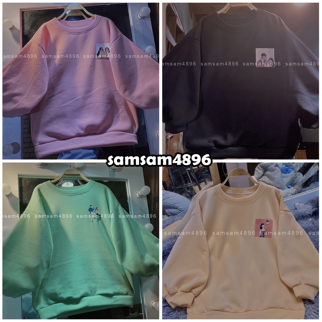 [FREESHIP 50K Áo sweater nỉ tình bạn ulzang (video ảnh thật)