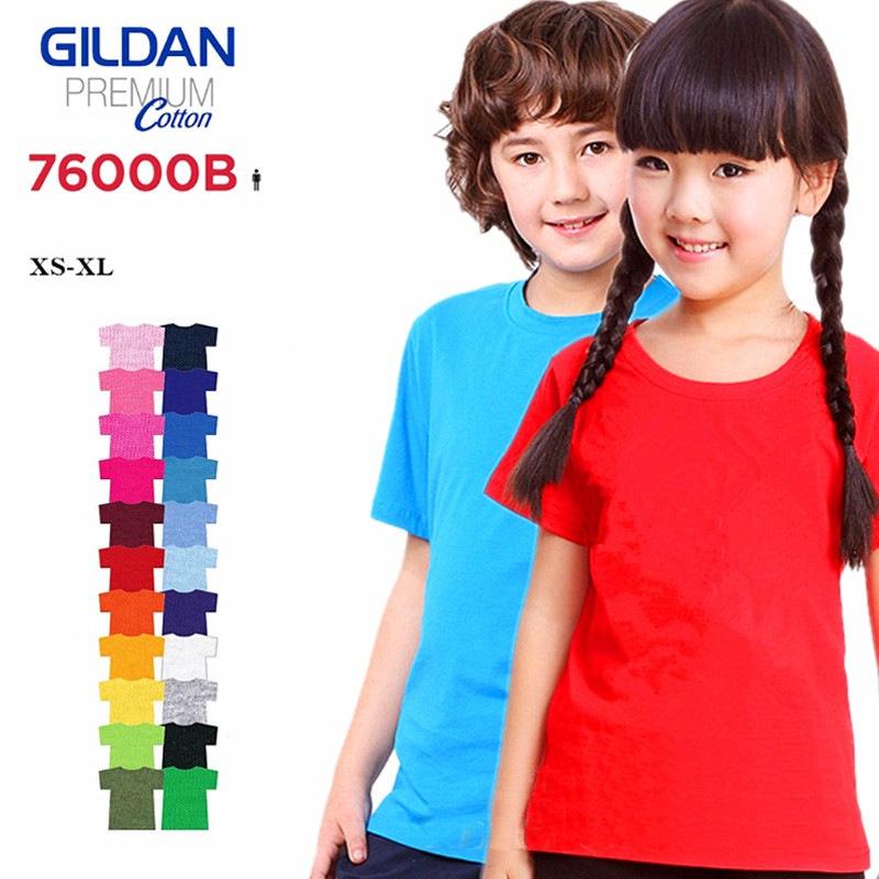 Áo T-Shirt cổ tròn Gildan 76000B cho bé trai và gái TT55