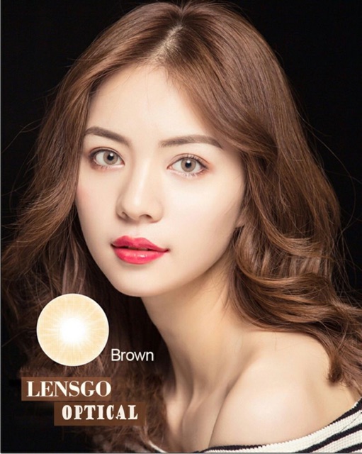Kính áp tròng thái lan- hydrocor brown lens
