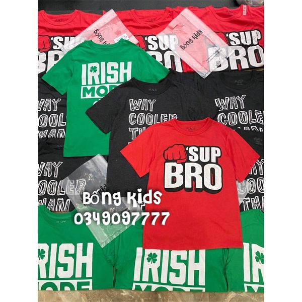 Áo Phông Bé Trai In Chữ Place