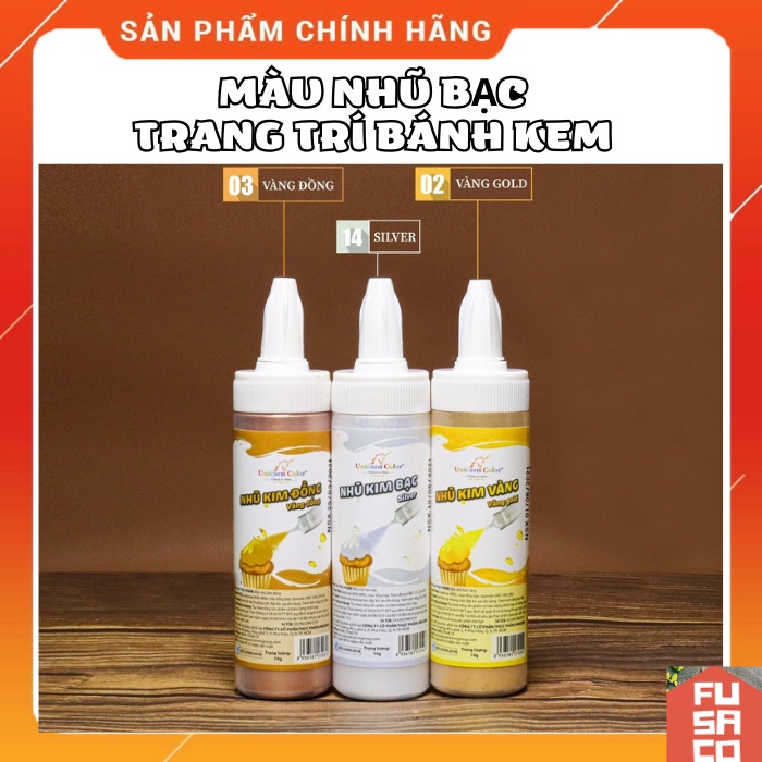 Màu Nhũ Phun Thực Phẩm 10g - Unicorn color (Spray food color Unicorn)