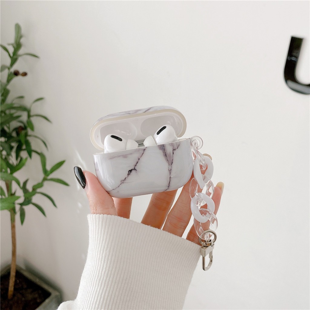 Vỏ đựng hộp sạc tai nghe họa tiết vân đá cho iPhone AirPods Pro AirPods 1/2 | BigBuy360 - bigbuy360.vn