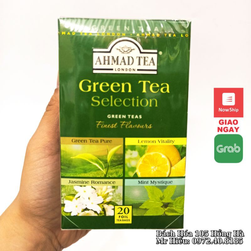 [HSD T11/2022] Trà Ahmad 4 vị trà xanh - Green Tea Selection