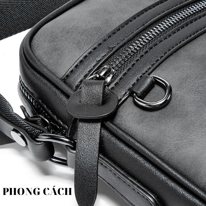 Túi bao tử nam ⚡FREESHIP⚡da đeo chéo ngực vai Lịch lãm, phong cách, bền đẹp. BH 12t Tặng Vớ nam 6U19