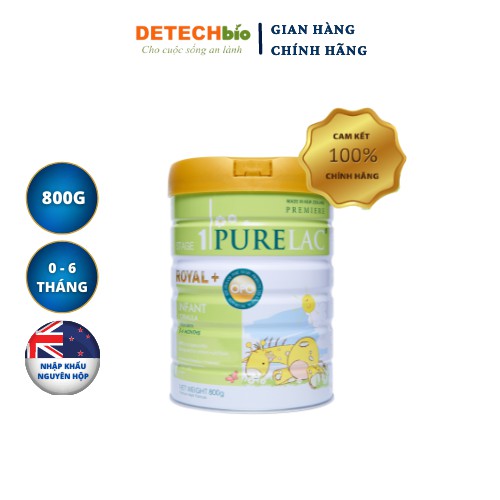 Sữa bột PURELAC 1 800g nhập khẩu New Zealand